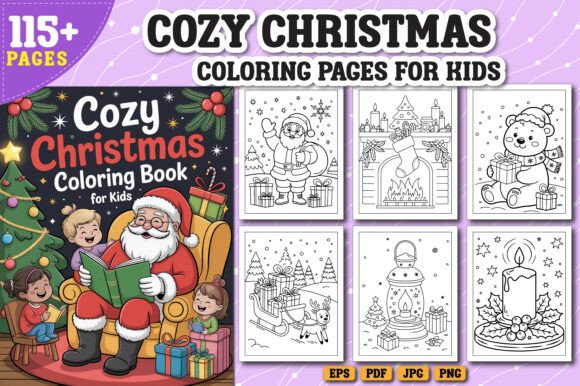 Download Cozy Christmas Coloring Book for Kids - Coloring Collection