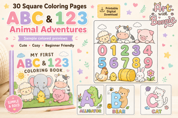 Download Alphabet Animal Adventures Coloring Cute - Coloring Collection