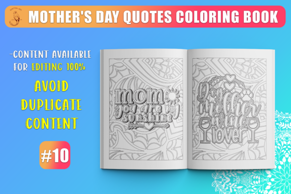 Download Mother's Day Quotes Coloring Book SVG - Coloring Collection